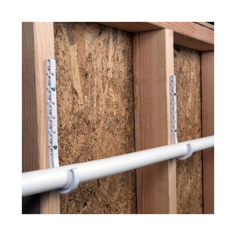 Highcraft PXJHNG002-10 PEX Support J-Hook Hanger with Nails; for 2 in. Pipe, Rope, Cable; Hard Plastic (10 Pack) - Image 5